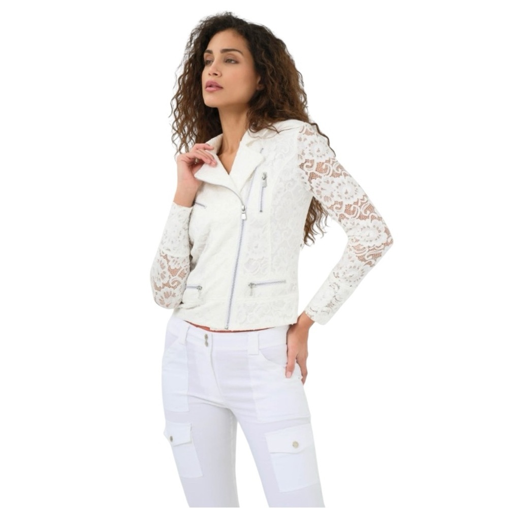NWT Anatomie Solita Lace Moto Jacket Size Medium SO CUTE